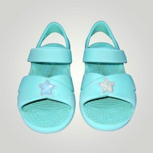 Crocs green open toe sandal size C9